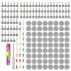 Sada na opravu stropního čalounění, šedé nýty, 100 dílů