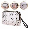 Dámská kosmetická taštička průhledná černá srdíčka 12x18x8cm KS126