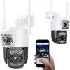 Kamera se dvěma objektivy, venkovní otočná, wifi, detektor pohybu, ip