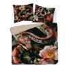 3D povlečení z mikrovlákna s realistickým hadem a květinami – 160x200 cm – Visuale 3D – vzor 5304 A
