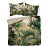 3D povlečení z mikrovlákna s tropickou džunglí v béžových a zelených tónech – 160x200 cm – Visuale 3D – vzor 5424 A