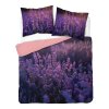 3D povlečení z mikrovlákna s motivem levandulového západu slunce – 220x200 cm – Visuale 3D – vzor 5317 A