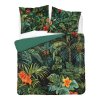 3D povlečení z mikrovlákna s tropickými listy a květy ibišku – 220x200 cm – Visuale 3D – vzor 5423 A
