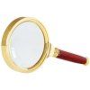 Ruční lupa 80mm gold glass elegant