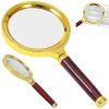 Ruční lupa 80mm gold glass elegant
