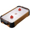 Přenosný stůl na vzdušný hokej pro děti, bílá/hnědá/černá/červená, dřevo/plast/plsť, 31x56x9.5 cm