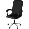 Univerzální potah na kancelářskou židli, černý, polyester, 80 cm výška opěradla