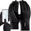 Dotykové rukavice Trizand, černá, velikost XL, voděodolné a větruodolné