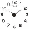 DIY Nástěnné hodiny v Loft stylu, černé, průměr 60-130 cm, materiál EVA pěna + akryl