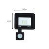 Halogenový reflektor vedl 10w 6000k se soumrakovým senzorem ip66
