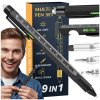 Multifunkční taktické pero, kovový multitool 9 v 1