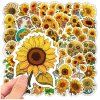 Sada 50 samolepek na slunečnice, barevné DIY dekorace