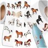 Samolepky koně, sada 500 kusů na roli