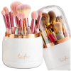 Organizér na make-up s víkem na kosmetické štětce, bílý
