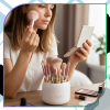 Organizér na make-up s víkem na kosmetické štětce, bílý
