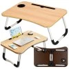Skládací stolek na notebook k posteli, stojan na stůl s prostorem pro tablet