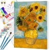 Malování podle čísel s rámem, plátno 40 x 50 cm, Slunečnice