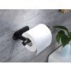 Držák toaletního papíru wc samolepicí bez vrtání černý loft kovový