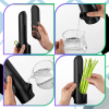 Herb Saver černá 2dílná nádoba na bylinky do lednice, čerstvé bylinky