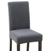 Šedý potah na židli, minimalistický, odolný proti oděru, polyester