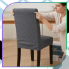 Šedý potah na židli, minimalistický, odolný proti oděru, polyester