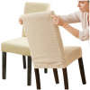 Béžový elastický potah na židli, moderní minimalistický
