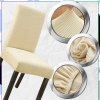 Béžový elastický potah na židli, moderní minimalistický