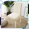 Béžový elastický potah na židli, moderní minimalistický