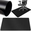 Ochranná podložka na židli, černá, polypropylen, 130x90 cm
