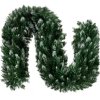Zasněžená Vánoční Girlanda 2,7m, Plast + Kov, Odolná a Ohýbatelná