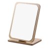 Dřevěné Stojící Kosmetické Zrcadlo, 22 cm výška, 14 cm průměr, Hmotnost 440 g