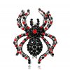 Stříbrná brož pavouk zdobená zirkony, velikost 3,9 cm * 3 cm, bižuterní slitina