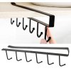 Háčky 6ks držák na kuchyňské náčiní pro náčiní pod kuchyňskou linkou