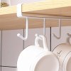 Háčky 6ks držák pod skříňku stojan na kuchyňské náčiní
