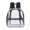 Elegantní retro průhledný voděodolný školní batoh A4 pro dámy