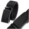 Pánský černý elastický pásek s automatickou sponou
