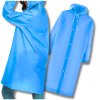Modrý voděodolný EVA plášť proti dešti s kapucí