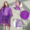 Fialové voděodolné poncho proti dešti unisex na kolo a motorku.