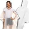 Bílé voděodolné unisex poncho proti dešti na kolo a motocykl. 

 "Bílé voděodolné unisex poncho na kolo a motocykl"