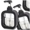 Dávkovač na mýdlo a tekutiny 500 ml černý a průhledný
