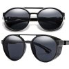 Pánské Retro Pilotní Sluneční Brýle, Kulaté, Plastové, UV Filtr 400 kat. 3