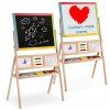 Ricokids velká magnetická tabule s hodinami - vícebarevná