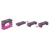 Cvičební stepper 3 kroky NS-400 růžový