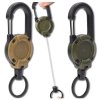 Retraktor 2 ks sada zatahovací lanka venkovní karabina klíčenka 60 cm