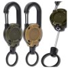 Retraktor 2 ks sada zatahovací lanka venkovní karabina klíčenka 60 cm