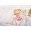 Bavlněné povlečení 100x135 Little Fairy bílé růžové dětské povlečení H23