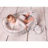 Prestige Baby Nest Cocoon 55x80 šedá pastelová peří oboustranná zavinovačka TB0355_01