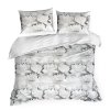 Bavlněné ložní prádlo 160x200 květiny ocelově bílá Sonia 17
