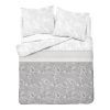Flanelové povlečení 220x200 Paisley šedá bílá 4032 B Flanel 2022