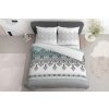 Bavlněné povlečení 140x200 Glamour bílé tyrkysové ornamenty orientální 3833 B Bavlna 88